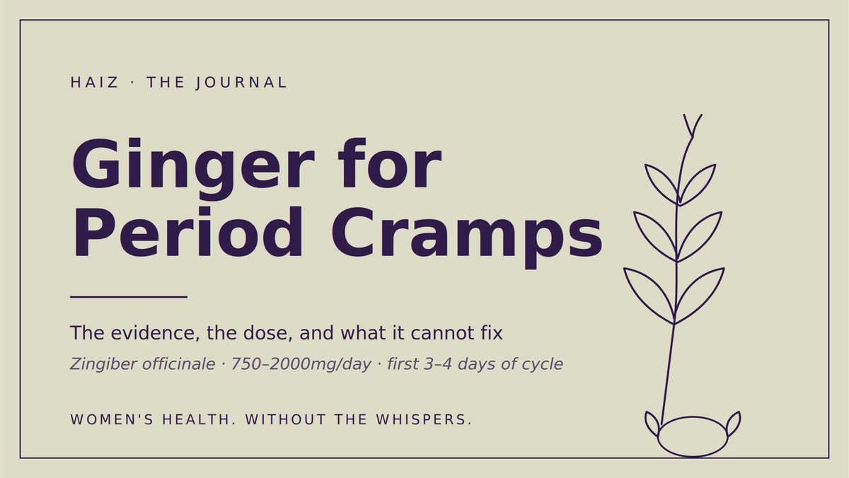 Ginger for Period Cramps: Does It Actually Work?